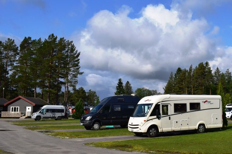 Namsos Camping verharde kampeerplaatsen